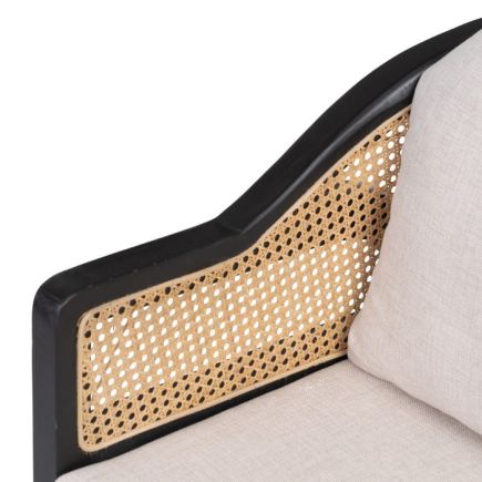 Wooden lounge chair with cushions 'Stephan' | Procomobel