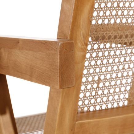 Birch Armrest Lounge Chair 'Sabatier' | Procomobel