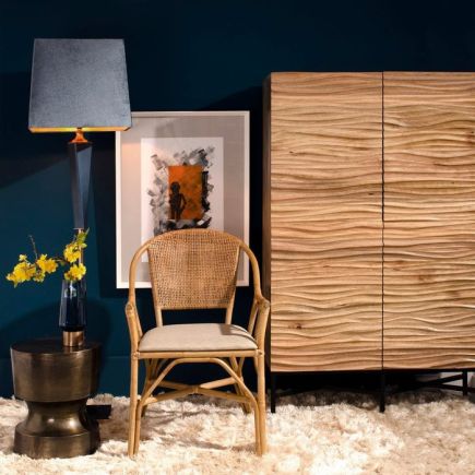 Chair with Armrests Rattan 'Besse' | Procomobel