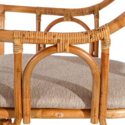 Chair with Armrests Rattan 'Besse' | Procomobel