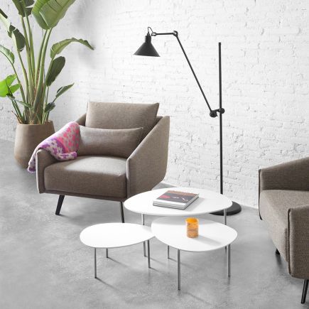 Small White Coffee Table 'Eclipse' | Procomobel