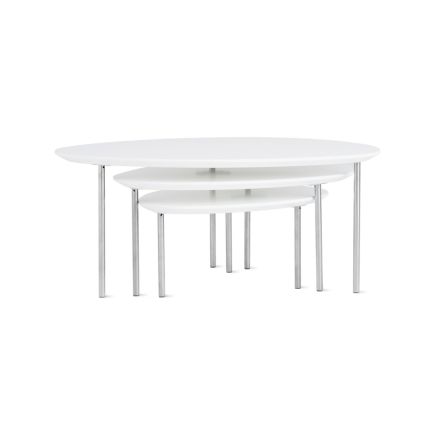 Large White Coffee Table 'Eclipse' | Procomobel