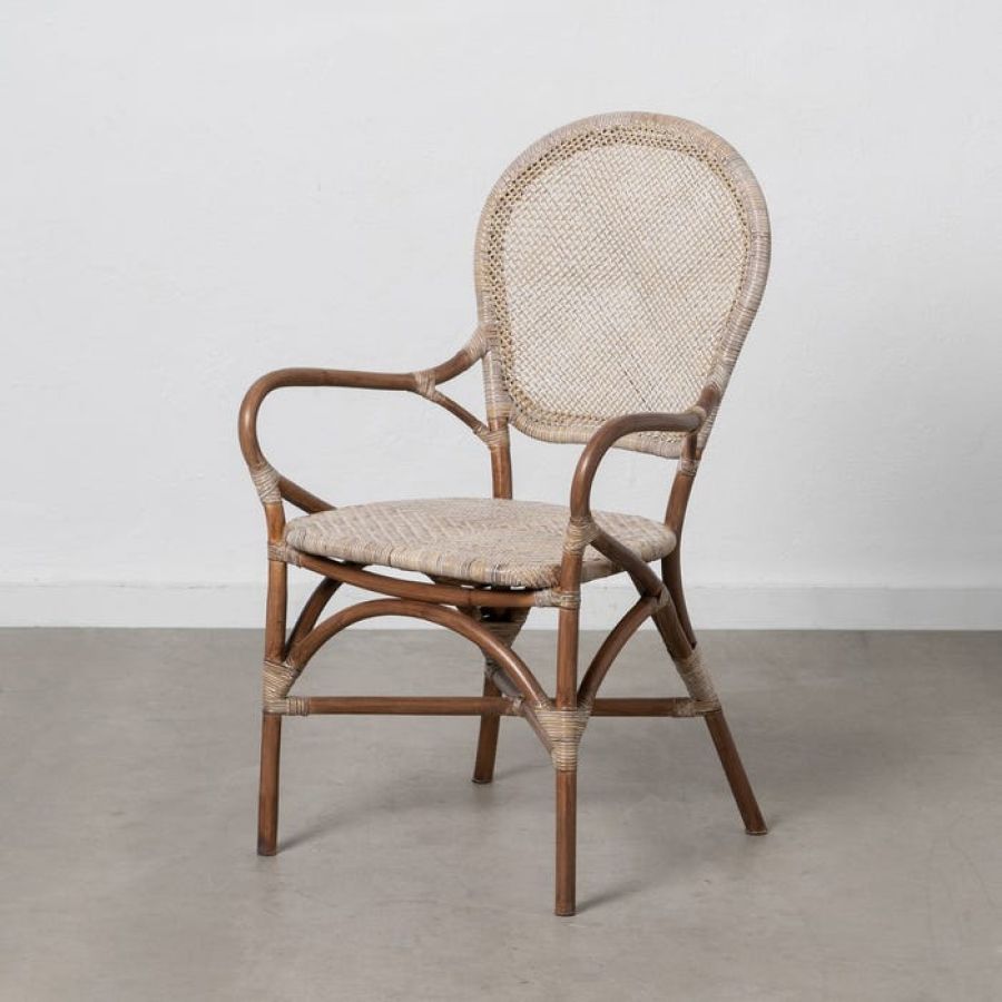 Rattan Armrest Chair 'Poncet'