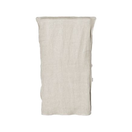 Vista Trasera Silla Funda Lino 100% Ansenuza color beige