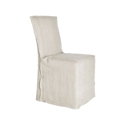 Silla Funda Lino 100% Ansenuza color beige