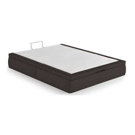 Chocolate Leatherette Folding Sofa 'Linder' | Procomobel