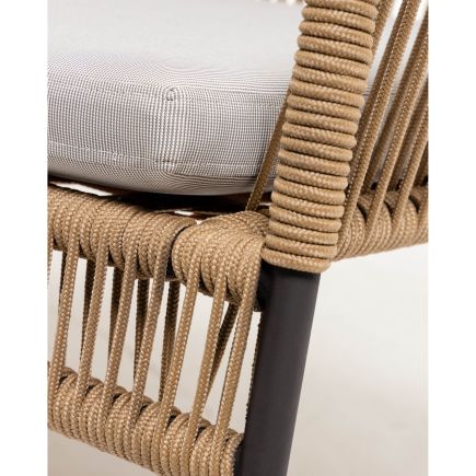 Beige Rope Armchair 'Samanta' | Procomobel