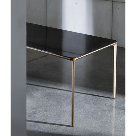Mesa rectangular en cristal Slim | Procomobel