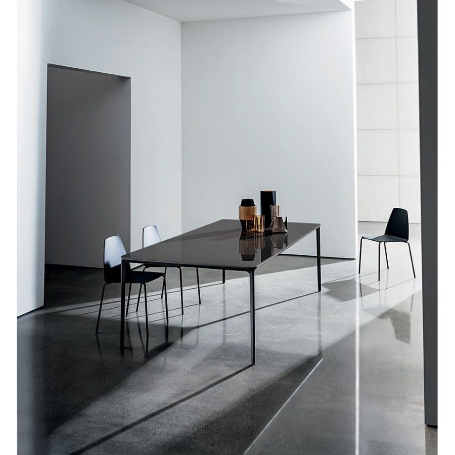 Mesa rectangular en cristal ‘Slim’