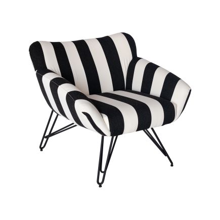 Black and White Printed Armchair 'Yucón' | Procomobel
