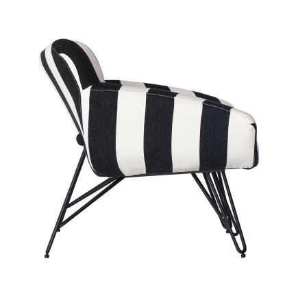 Black and White Printed Armchair 'Yucón' | Procomobel