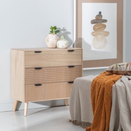 Wooden chest of drawers 3 drawers 'Klaus' | Procomobel