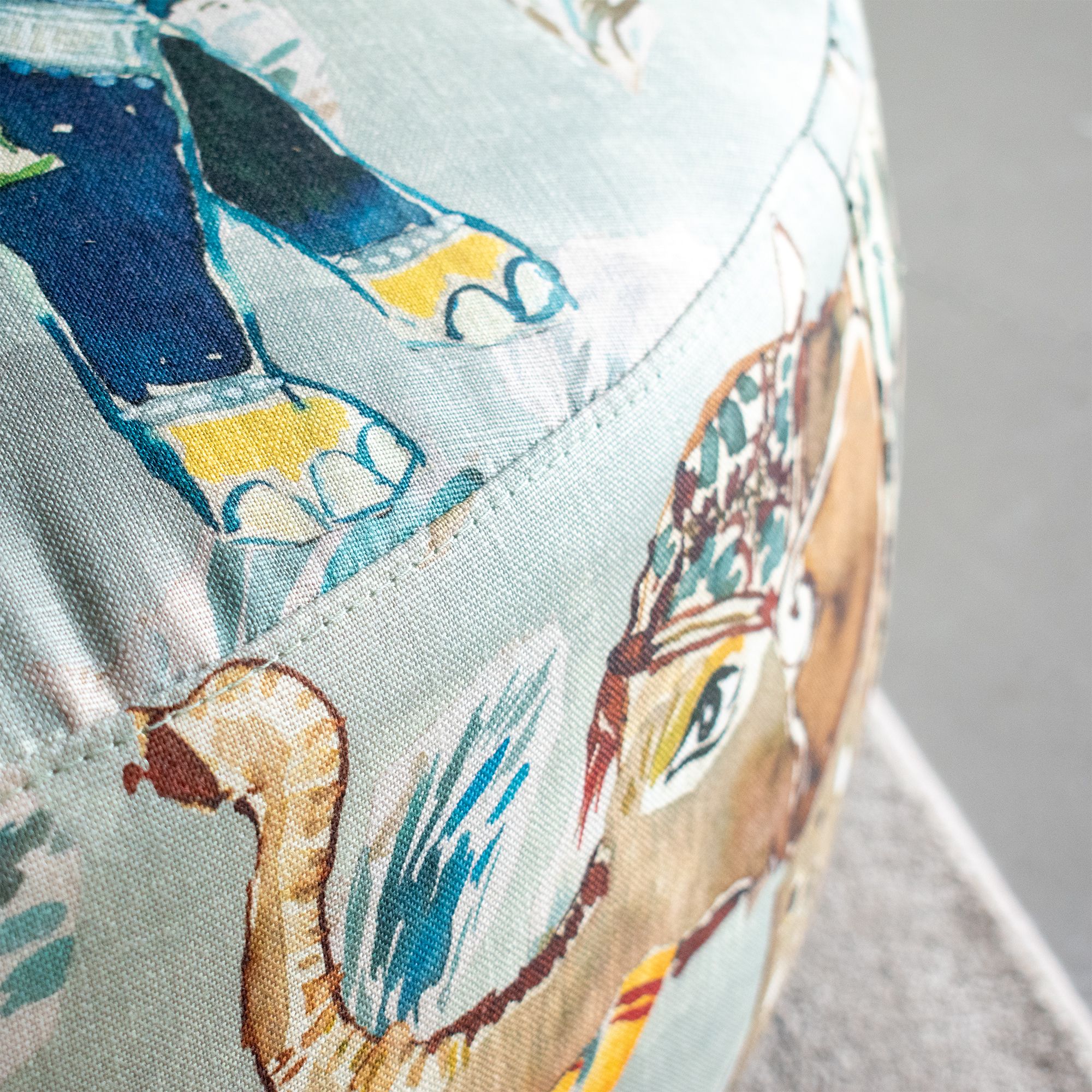 Elephant Printed Puff 'Podgorica'