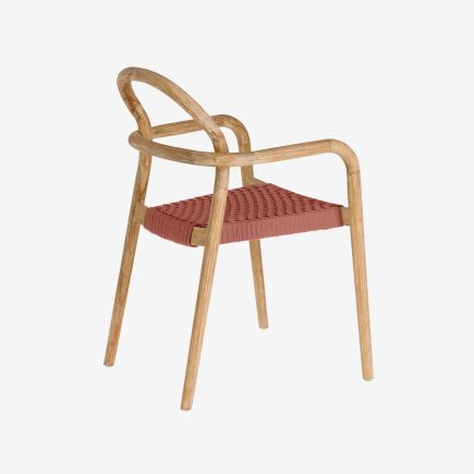 Vista Trasera Silla de Madera y Cuerda ‘Sheryl’