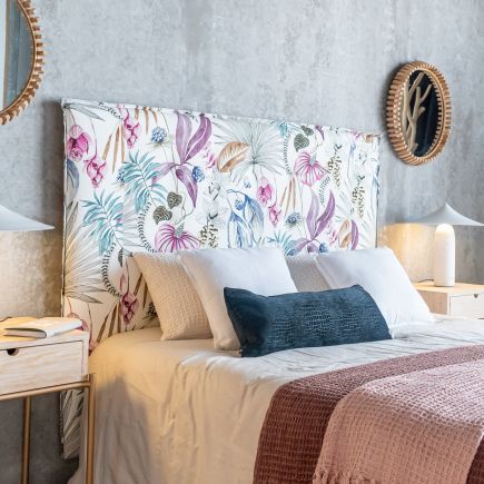 Floral Upholstered Headboard 'Andorra' | Procomobel