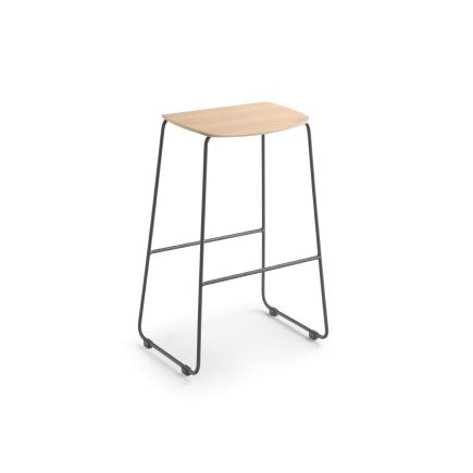 Buy Online Wood and Metal Stool 'Bisell' at Procomobel