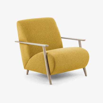 Upholstered Ash Armchair 'Meghan' | Procomobel