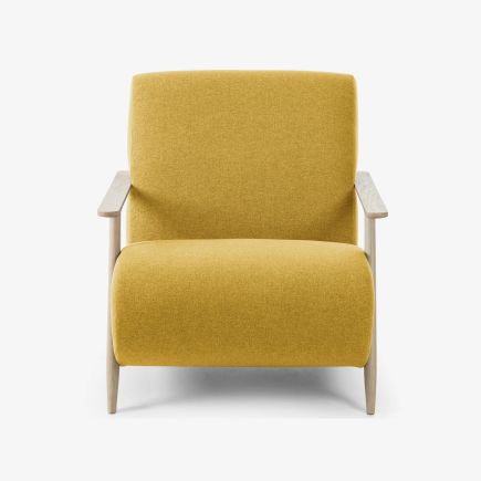 Upholstered Ash Armchair 'Meghan' | Procomobel