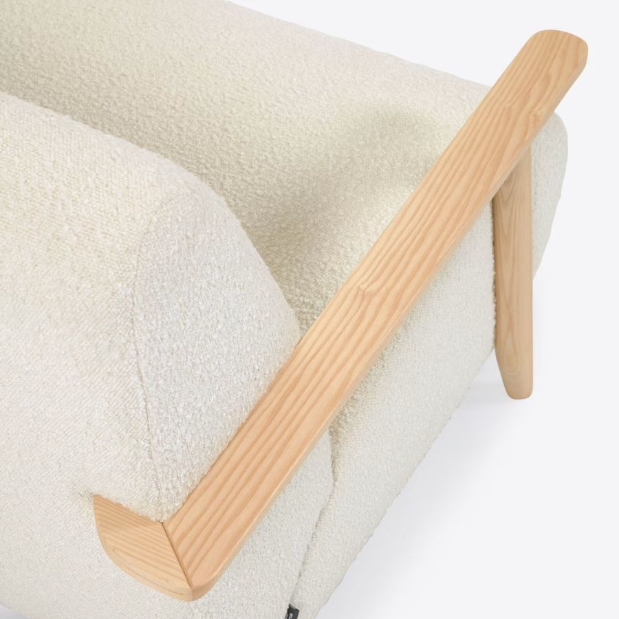 Borreguito upholstered armchair 'Meghan'