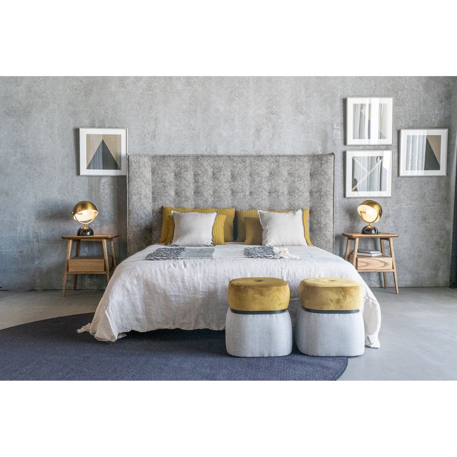 Gold and black marble lamp 'Noir'