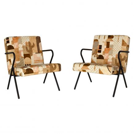 Dos piezas Sillón Tapizado Vintage Áyllon