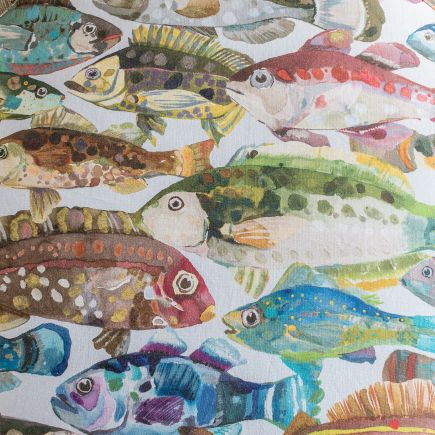 Orinoco' Fish Printed Pouf - Procomobel