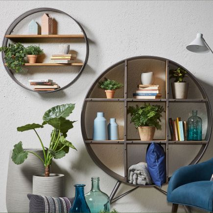 Wall Shelf Fir and Steel 'Halie' | Procomobel