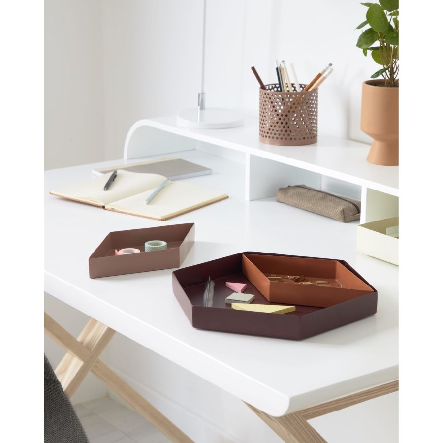 Wood and white lacquered desk 'Working'