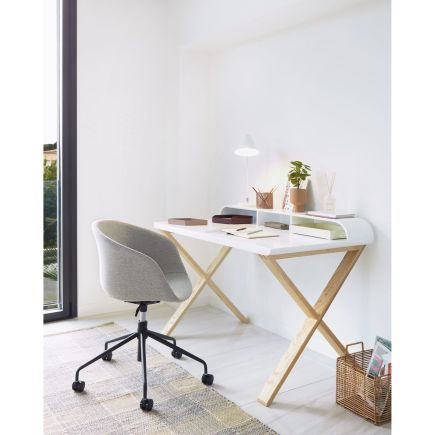 Wood and White Lacquered Desk 'Working' | Procomobel