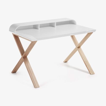 Wood and White Lacquered Desk 'Working' | Procomobel