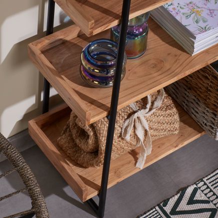 Wooden Metal Shelf 'Basi' | Procomobel