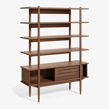 Natural Walnut Wood Shelf 'Carolin' | Procomobel