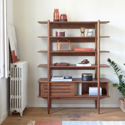 Natural Walnut Wood Shelf 'Carolin' | Procomobel