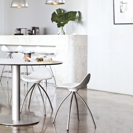 Metal Structure Low Stool 'Onda' | Procomobel