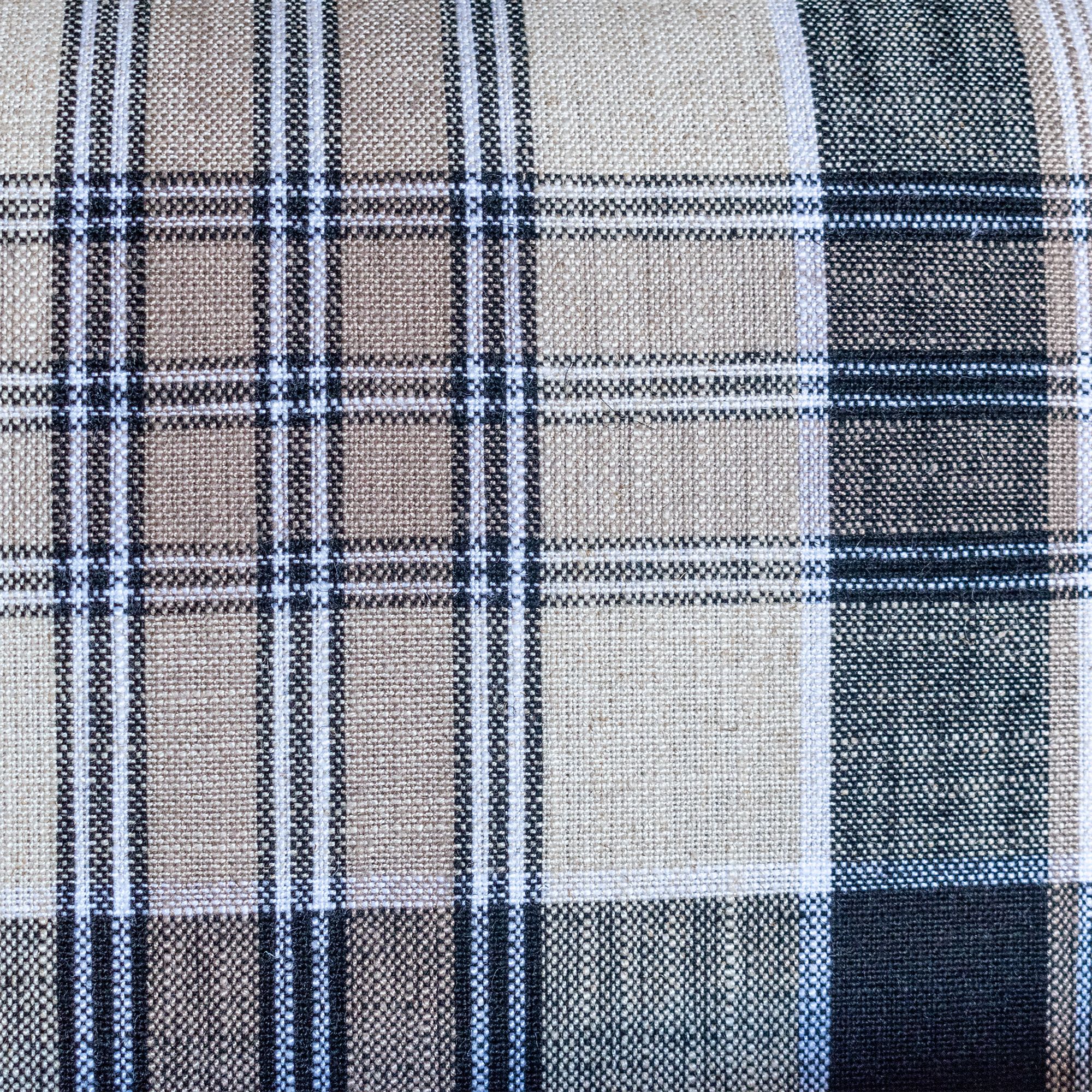 Indo' Plaid Upholstered Armchair