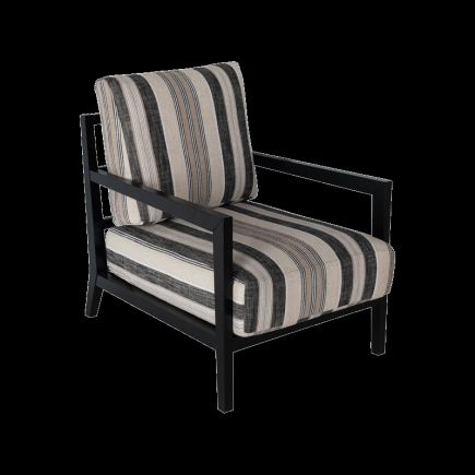 Striped Upholstered Armchair 'Indo' | Procomobel