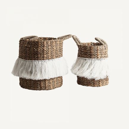 Set 2 Baskets Natural Fibers 'Leleu' | Procomobel