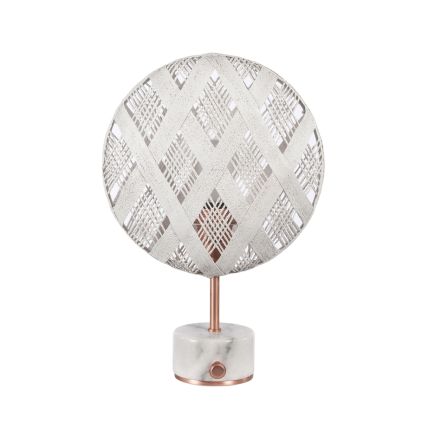 Vista Frontal Lámpara de Sobremesa Abacá ‘Chanpen Diamant’