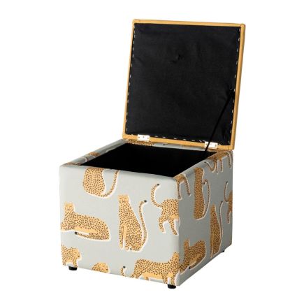 Tiger Upholstered Folding Puff 'Limpopo' | Procomobel