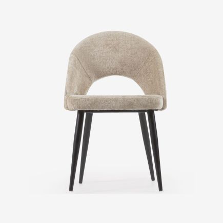 Buy Online Chenille Upholstered Chair 'Mael' at Procomobel