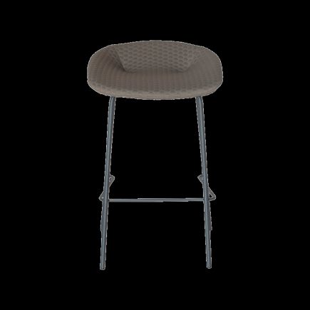 Imagen en Movimiento Taburete de Cocina Tapizado gris ‘Stan’