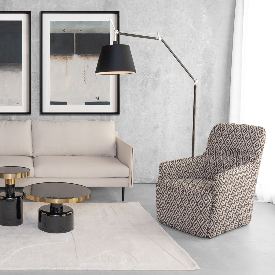 Mega Floor Lamp Black 'Tolomeo' Black