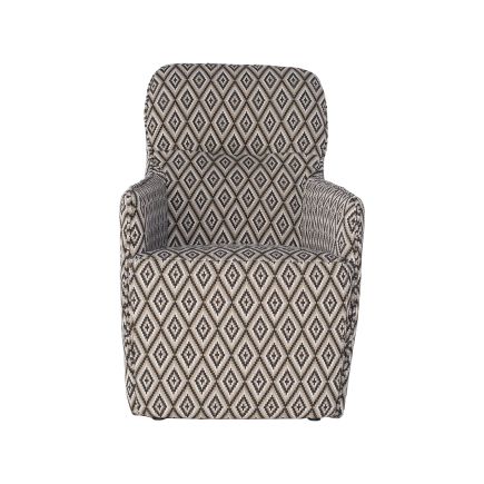 Geometric Upholstered Armchair 'Orange' | Procomobel