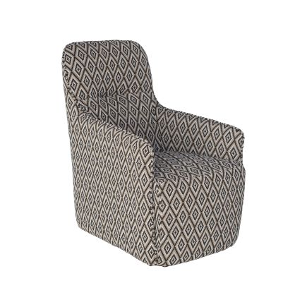 Geometric Upholstered Armchair 'Orange' | Procomobel