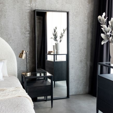 Dormitorio con Espejo Rectangular de Roble Gran Foroy