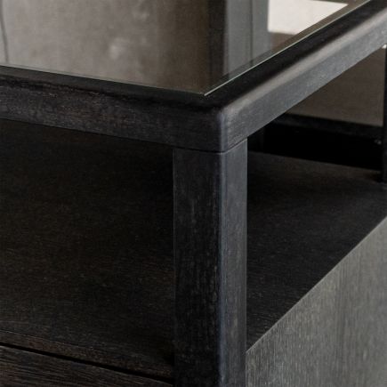 Imagen de Detalle Mesita de Roble Negro Natur