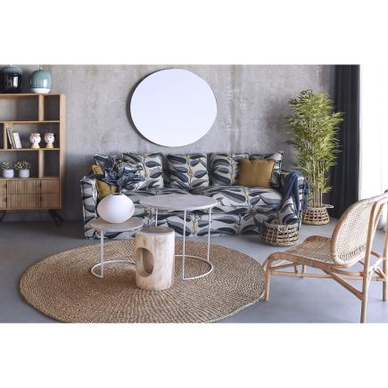 4 Seater Sofa Floral Print Garona | Procomobel