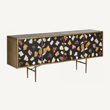 Iron and Black Terrazzo Sideboard 'Bellanger' | Procomobel