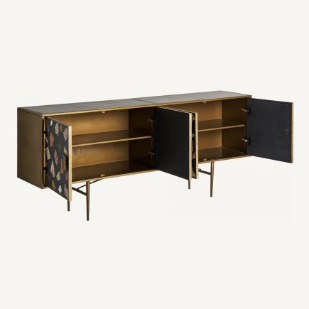 Iron and Black Terrazzo Sideboard 'Bellanger' | Procomobel
