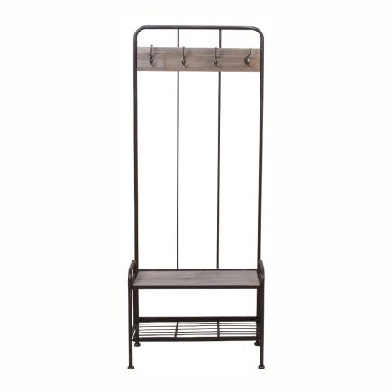 Wood and Metal Coat Rack 'Waikato' | Procomobel